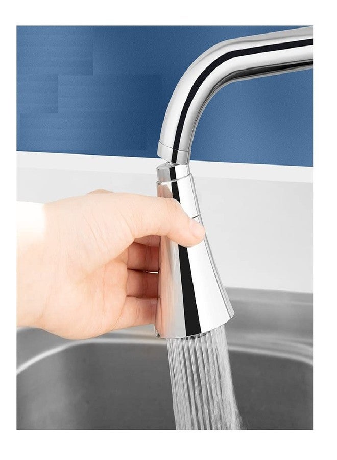 Trifecta Faucet head aerator Sprayer Head Faucet Extender Nozzle, Kitchen Faucet, 2 Modes Adjustable High Water Flow Sink Faucet Booster Nozzle , Faucet Universal stereotyped Bubbler ( pack - 1 Faucet F) - Image 2